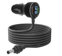 3 in 1 Mini Car Charger Cable Aluminum Alloy 9.84ft Safe Stable DC Power Cable Equipped with Usb C 30w And Usb A 30w Dual Interfaces Compatible with 12v-24v Universal Lighter Interface for Cars RV