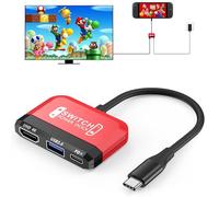 3-in-1 Mini Switch TV Dock with 4K HDMI, USB 3.0 & 100W USB-C PD Charging Travel Portable Dock for Switch2/OLED