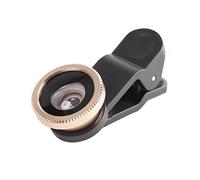 3 in 1 Mobile Phone Camera Lens Kits Wide Angle Macro Fisheye Lenses Ultra-Portable Mobile Fish Eye (Color : Gold)
