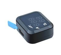 3 In 1 Motorcycle Thermometer Voltmeter With USB Charging Port 12V-24V Handlebar Mount Digital Temperature Voltage Meter Thermometer Gauge