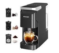 3 in 1 Multi Capsule Coffee Machine, 20 Bar Espresso Maker with 40s Fast Heat Up, Compatible with Nespresso/Dolce Gusto Pods/Ground Coffee/ESE Pods, Self-Cleaning, 920ml Water Tank for Home Office