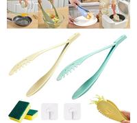 3-in-1 Multi-Functional Food Clip, 2024 New 3 in 1 Multi-Functional Food Clip, Home Kitchen Food Tongs, Food Grade Materials&High Temperature Resistance (2Pcs-B)