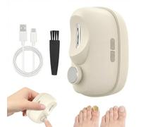 3-in-1 Multi-Functional Smart Nail Clipper Electric Nail Clipper for Thick Nails Painless Toenail with LED Light USB Charging 2 Speeds Low Vision for Fingernails Toenails