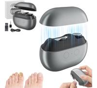 3-in-1 Multi-Functional Smart Nail Clipper,Smart Fingernail Grinder for Seniors,Electric Nails Care Tool with LED,Painless Toenail Trimmer for Thick Nails Arthritis Low Vision Adults Universal (BK)