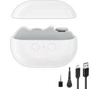 3-in-1 Multi-Functional Smart Nail Clipper, Smart Nail Clipper for Seniors, Electric Nails Care Tool with LED Light, Painless Toenail Trimmer for Thick Nails, Arthritis, Low Vision (White)