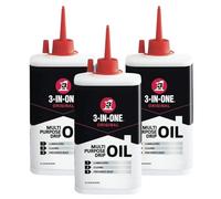 3 in 1 Multi-purpose 3 x Drip Oil Can 100ml Lubricant Drip Spout Precision Drip Application Ideal for Cleans, Lubricates, Prevents Rust and Stops Squeaks, Home & Office, Tools