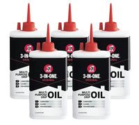 3 in 1 Multi-purpose 5 x Drip Oil Can 100ml Lubricant Drip Spout Precision Drip Application Ideal for Cleans, Lubricates, Prevents Rust and Stops Squeaks, Home & Office, Tools
