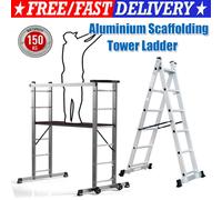 3 IN 1 Multi-Purpose Aluminium Ladder Step Extension Scaffold Platform