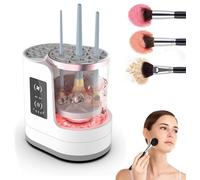 3 In 1 Multifunction Automatic Makeup Brush Cleaner and Dryer-Holder, Electric USB Cosmetic Brushes Cleaner Tool, Electric Makeup Brush Cleaner for All Size Brush (A)