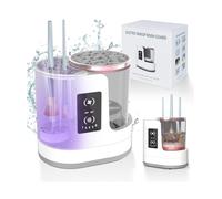 3 in 1 Multifunction Automatic Makeup Brush Cleaner, Dryer & Holder - USB Automatic Cosmetic Brush Cleaner Tool for All Size Beauty Makeup Brushes, Gift for Women, Wife, Friend (with Air-Drying)