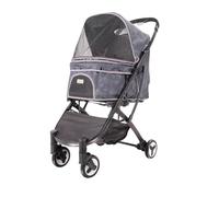 3-in-1 Multifunction Pet Jogger Stroller for Medium Small Dogs Cats Travel Folding Carrier with Removable Liner Safety Tether Storage Basket Holds Pets Up to 20 Kg / 44 Lbs(B)