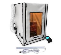 3-in-1 Multifunctional 3D Printer Enclosure Laser Engraver Eye protective Shield Cover Resin 3D Printer Fireproof tent with Fume Extractor Smoker Absorber Filament Dryer Dust Cover (3in1 Tent)