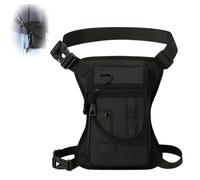 3-in-1 Multifunctional Oxford Leg Bag, Fabric Utility Leg Bag, Waterproof Tactical Drop Leg Bags for Men Women, Cycling Hiking Camping Fishing Motorcycle Travel (Black)