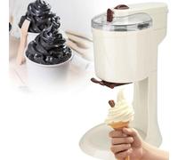 3-in-1 Multifunctional Soft Ice Cream Yogurt Smoothie Machine, One-Button Operation Mini Fully Automatic Ice Cream Maker for Healthy Low-Fat Desserts