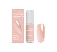 3-in-1 Nail Conditioner Nail Polish Nail Hardener Nail Care Against Brittle Nails, Quick Drying for Beautiful and Durable Nails, Nourishing Nail Care for Women and Men, 5 ml (CC)