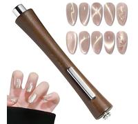 3 in 1 Nail Magnet Multifunctional Cat Eye Gel Nail Polish Magnet Wood Protective Cover Powerful Magnetic Double-Head Long Strip Tools Art Decoration Salon