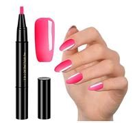 3 in 1 Nail Polish Pen, UV/LED Nail Polish Gel - Need To Use Nail Lamp for Drying - One Step Gel Nail Polish Pen Brush Soak Off Gel Ideal for Home and Professional Manicure, 1PC
