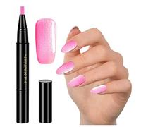 3 in 1 Nail Polish Pen, UV/LED Nail Polish Gel - Need To Use Nail Lamp for Drying - One Step Gel Nail Polish Pen Brush Soak Off Gel Ideal for Home and Professional Manicure, 1PC