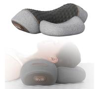 3 in 1 Neck Massager Pillow with Heat, 2025 New Cervical Massager Pillow, Neck Traction Shoulder Corrector Cervical Traction for Pain Relief (Gray)