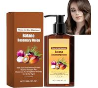 3-in-1 Nourishing Conditioning Shampoo, Hair Growth Shampoo -Batana Oil & Rosemary & Onion, Reduce Hair Loss, Strengthens Roots and Adds Shine, Thicker and Stronger Hairs (1pcs)
