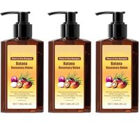 3-in-1 Nourishing Conditioning Shampoo, Hair Growth Shampoo -Batana Oil & Rosemary & Onion, Reduce Hair Loss, Strengthens Roots and Adds Shine, Thicker and Stronger Hairs (3pcs)