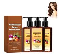 3-in-1 Nourishing Conditioning Shampoo, Hair Growth Shampoo -Batana Oil & Rosemary & Onion, Reduce Hair Loss, Strengthens Roots & Adds Shine, Thicker and Stronger Hairs (3pcs)