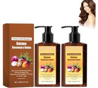 3-in-1 Nourishing Conditioning Shampoo, Hair Growth Shampoo -Batana Oil & Rosemary & Onion, Reduce Hair Loss, Strengthens Roots & Adds Shine, Thicker and Stronger Hairs (2pcs)