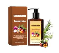 3-in-1 Nourishing Conditioning Shampoo, Strengthens Roots & Adds Shine Onion Rosemary Shampoos, Reduce Loss and Clean Care Hairs Plump Hydrating Shampoo for All Hair Types