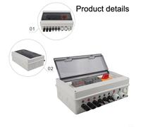 3 in 1 Out 1000V IP65 Waterproof Solar Combiner Box for DC PV Protection, Compatible with Residential Rooftop Photovoltaic Power Stations, LQX-C