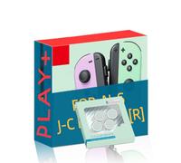 3-IN-1/Pack Controller, Wireless Accessories for N-S Consoles, with Wrist Straps, Protective Case & Joystick Caps, Support /Dual Vibration/Motion/Wake-up/Screenshot. [Purple & Green].
