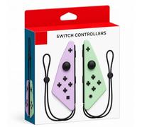 3-IN-1/Pack Controller, Wireless Accessories for N-S Consoles, with Wrist Straps, Protective Case & Joystick Caps, Support /Dual Vibration/Motion/Wake-up/Screenshot. [Purple & Green].