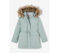 3-in-1 Parka with Hood for Girls grey green