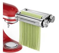 3 in 1 Pasta Maker Attachment for KitchenAid Stand Mixer | Stainless Steel Pasta Roller, 8 Thickness Settings, Multi-use Accessory for Homemade Pasta, Lasagna, Ravioli