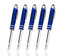 3 in 1 Pen Torch LED Ballpoint Pen Multifunctional Stylus Pen with Torch Light & Writable Ballpoint Pen Tip for Touch Screen Devices/Paper (Black Ink, Blue)