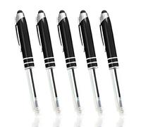 3 in 1 Pen Torch LED Ballpoint Pen Multifunctional Stylus Pen with Torch Light & Writable Ballpoint Pen Tip for Touch Screen Devices/Paper (Black Ink, Black)