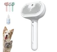 3-in-1 pet steam grooming brush, steam hair removal + spray massage + self-cleaning, suitable for cats and dogs with long and short hair