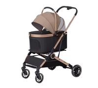 3-in-1 Pet Stroller for Dogs & Cats, Foldable with Detachable Carrier, Ideal for Large Bs, 4 Wheels, Perfect for Vet Visits & Outdoor Adventures