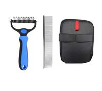 3-in-1 Pets Dog Deshedding Brush & Cat Grooming Tool with Comb, Rake for Shedding Control, Removes Loose Remover Hair & Mats, Pets Hair Removal Tool