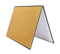 3 in 1 Photography Reflector Cardboard, A3 Size Folding Reflector Paper Board, Silver White Black - Versatile Light Reflector, Durable Material, Ideal for Professional (Gold, white and black)
