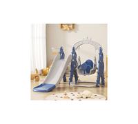 3-in-1 Plastic Climbing & Swing Set for Toddlers in Blue The hot sale Blue