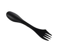 3 In 1 Plastic Fork Spoon, Plastic Spoon Portable Camping Fork Spoon, Salad Spoon Fork for Spoon Fork Cutter Travel Camping Hiking Picnic(black)