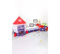 3 in 1 Play Tent for Kids Pop Up Play Tunnel Living and Home Red One Size