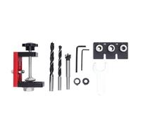 3 in 1 Pocket Hole Jig Kit, Aluminum Alloy Dowel Guide with 8mm 10mm 15mm Drill Openings - Adjustable Accuracy Scale, Portable Woodworking Tool for Home Repairs and Renovation