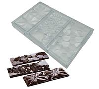 3 In 1 Polycarbonate Chocolate Bar Mold Large Break-Apart Candy Tray