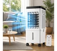 3-in-1 Portable Air Conditioner Fan, Evaporative Cooler with 15L Tank, Humidifier, 3 Speeds, 120° Oscillation, Remote Control for Home & Office Cooling, Energy-Efficient Air Cooler