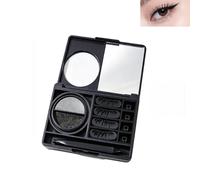 3-in-1 Portable Eye Makeup Kit, Lower Eyelash Stamp, Eyeliner Seal & Beauty Mole Dot Pen, Sweat-Proof Quick Eye Make-up Tool, Beginner-Friendly Portable Eye-Styling Set (Black)