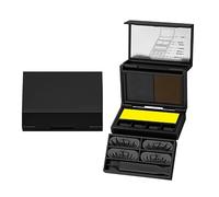 3-in-1 Portable Eye Makeup Kit: Lower Lash Stamp, Beauty Mark Dotter, Eyeliner, Mini Compact Travel Size, Waterproof Long-Lasting Ink for Quick Glam, Eyeliner Stamp Set For False Eyelashes & Mole，1PC