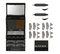 3-in-1 Portable Eye Makeup Kit, Lower Lash Stamp, Eyeliner Stamp Set for False Eyelashes & Mole, Waterproof Long-Lasting Ink for Quick Glam, Makeup Tool for Beginners，2PC
