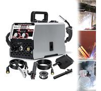 3 in 1 Portable MIG Welder 250A 220V Gasless Welding Machine with Digital LED Display, ARC/Lift TIG/MIG Welder No Gas, Spool Gun Compatible, Overload Protection, 60% Duty Cycle (1 Set)