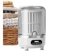 3-in- 1 Portable Underwear Washing Machine - 3L Cordless Mini Washer with Spin Basket | Rechargeable 3000mAh, 3 Modes | Deep Cleaning for Apartment, Dorm, RV, Hotel (White) | Anti-Vibration Base